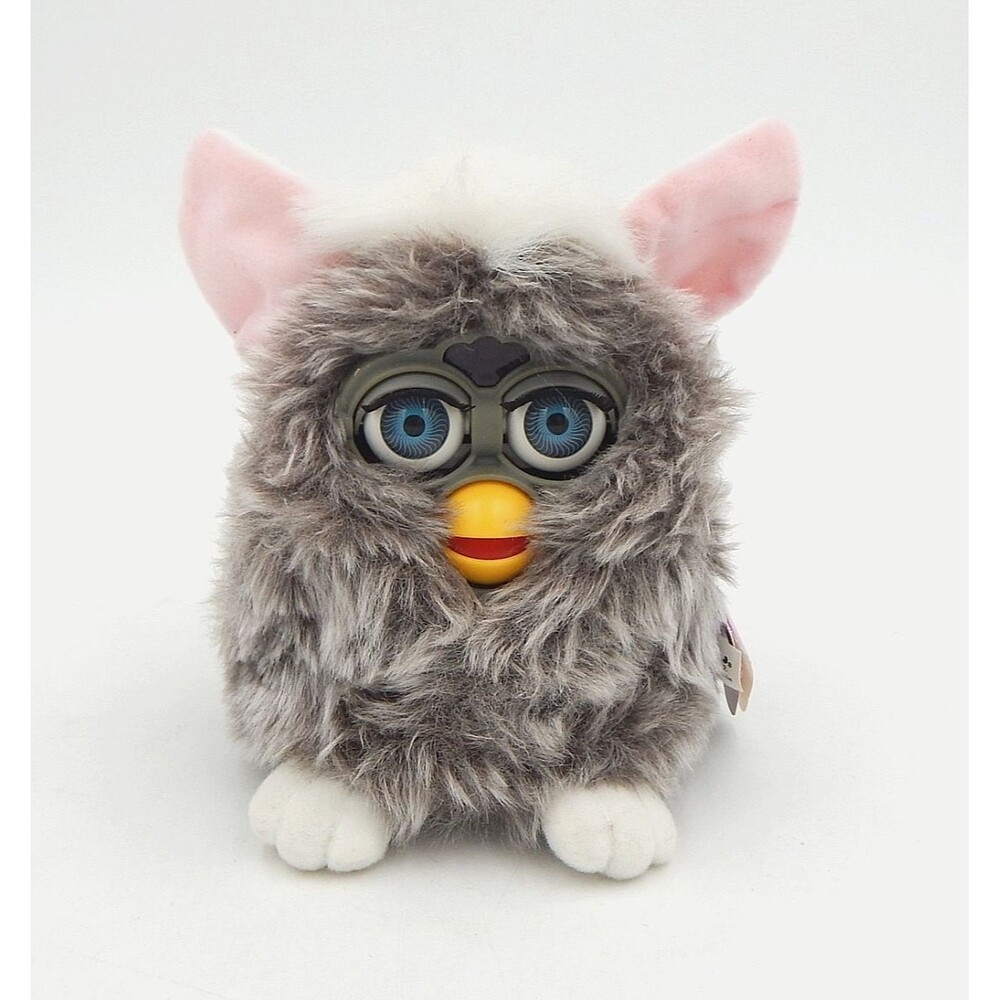 Furby 1998 Tiger Electronics Grey Owl Series 2 Model 70-800 Tag Tested Working